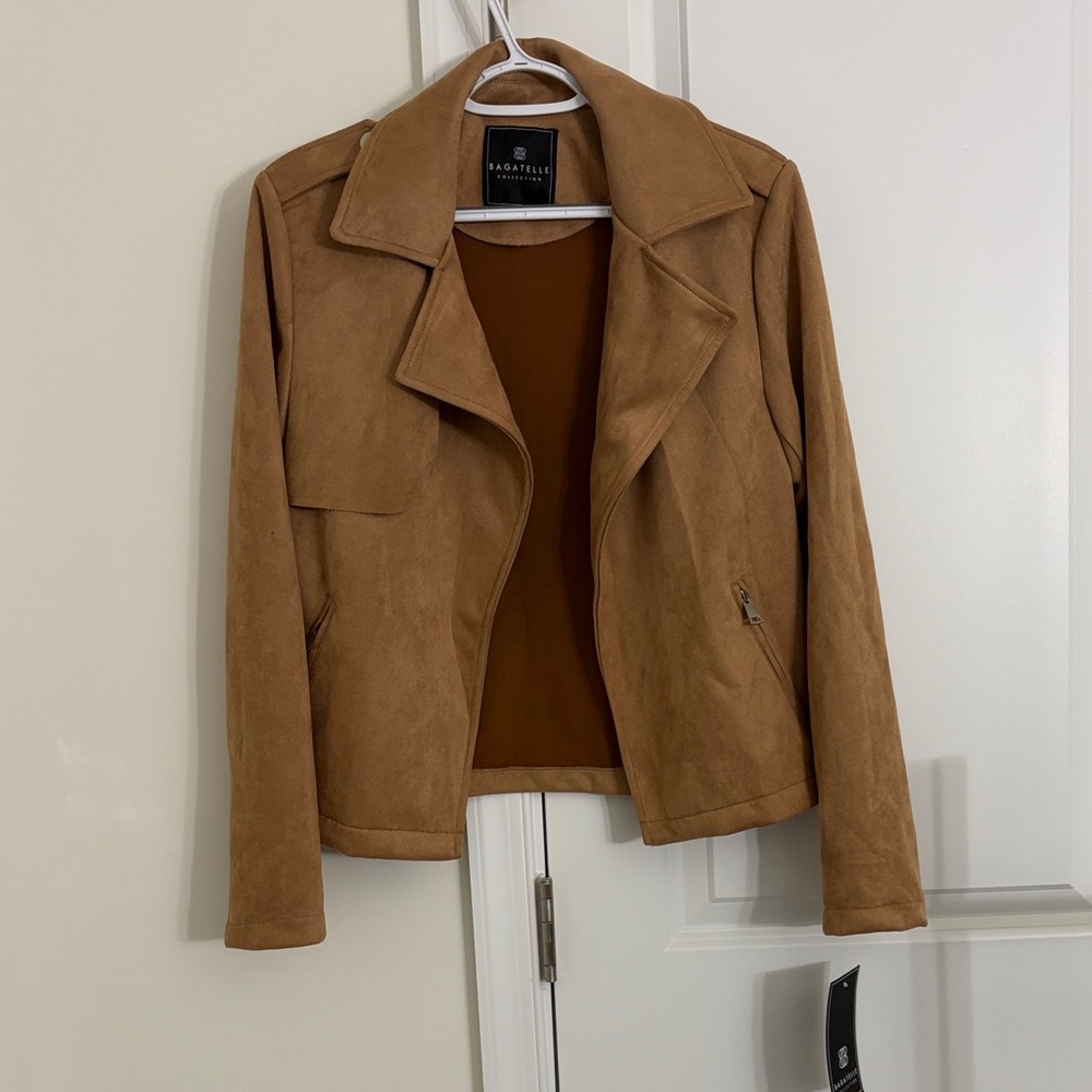 Women's Tan  suede Jacket